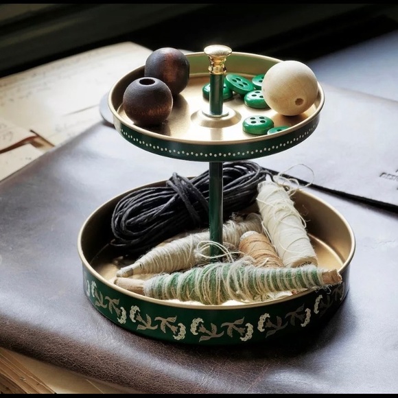 Ikea ANILINARE Desk organizer, green gold,… - Picture 2 of 10